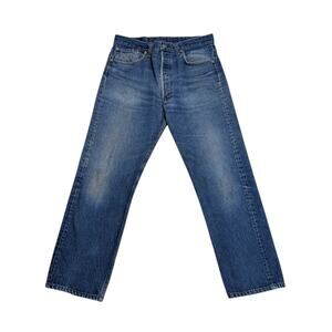 Vintage 80s Levi's 501XX Jeans Denim Medium Wash Blue Mens 35 Levi Strauss Jean